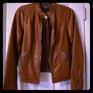 Express Faux Leather Moto Jacket